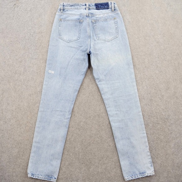 Ksubi Jeans Womens 26 Blue New Wave Atomik High Rise Slim Straight Split Hem - Picture 2 of 12